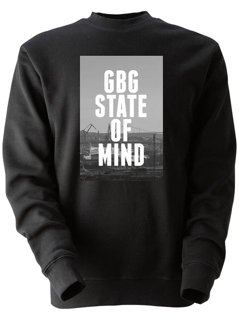 Collegetröja, Svart - GBG State Of Mind