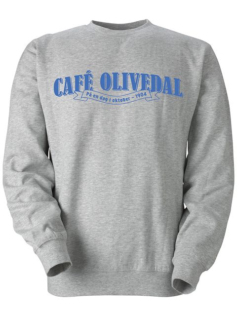 Collegetröja, Grå - Café Olivedal