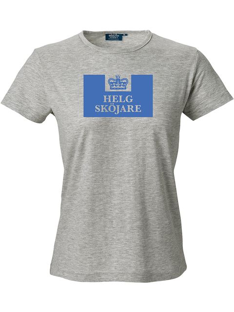T-shirt Dam, Grå - Helgsköjare