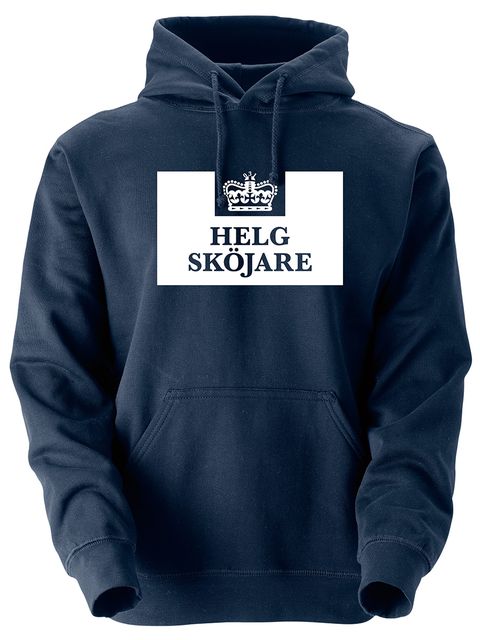 Hoodtröja, Marinblå - Helgsköjare