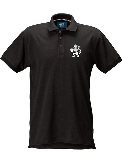 Piké, Svart - GBG Lejon (liten logo)