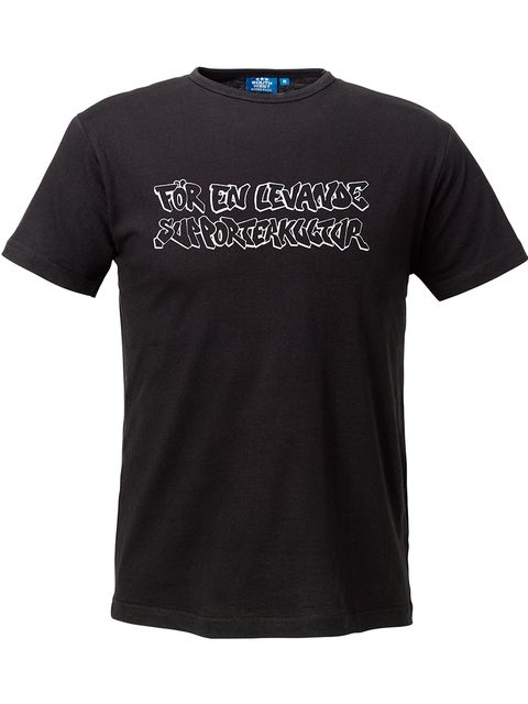 T-shirt Herr, Svart - Levande Supporterkultur