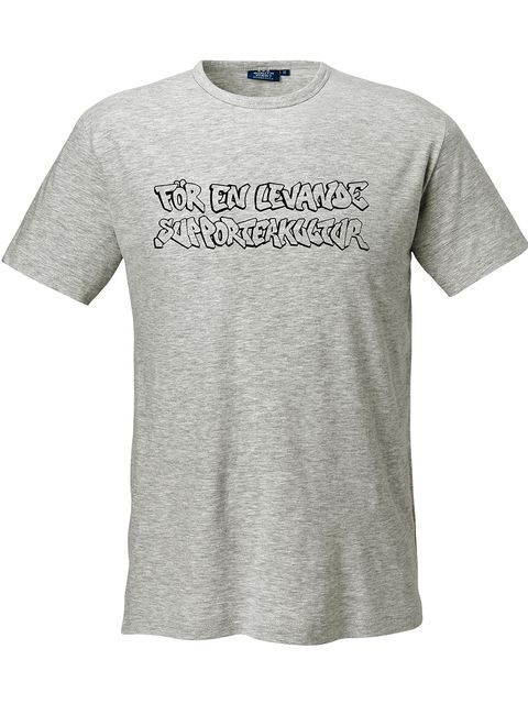 T-shirt Herr, Grå - Levande Supporterkultur