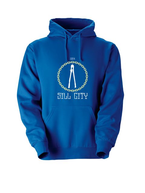 Hoodtröja, Blå - Sill City