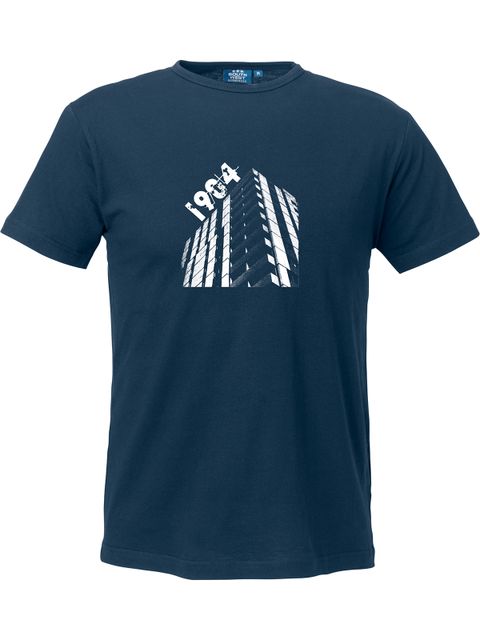 T-shirt Herr, Marinblå - Höghus 1904