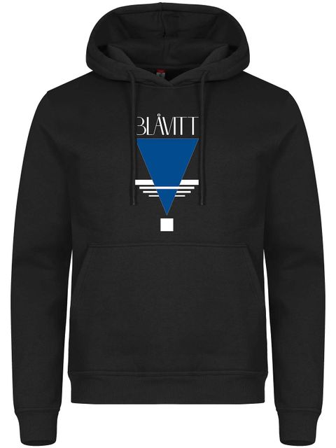 Hoodie, Black - Blåvitt Triangel