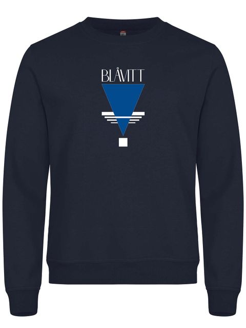 Sweatshirt, Navy - Blåvitt Triangel