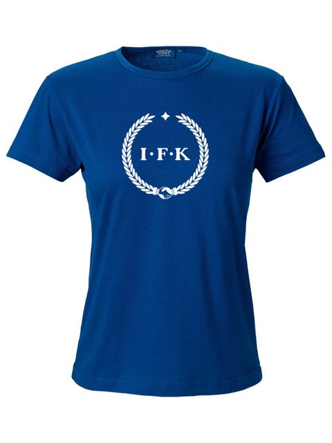 T-shirt Woman, Blue - Kransen (stor logo)