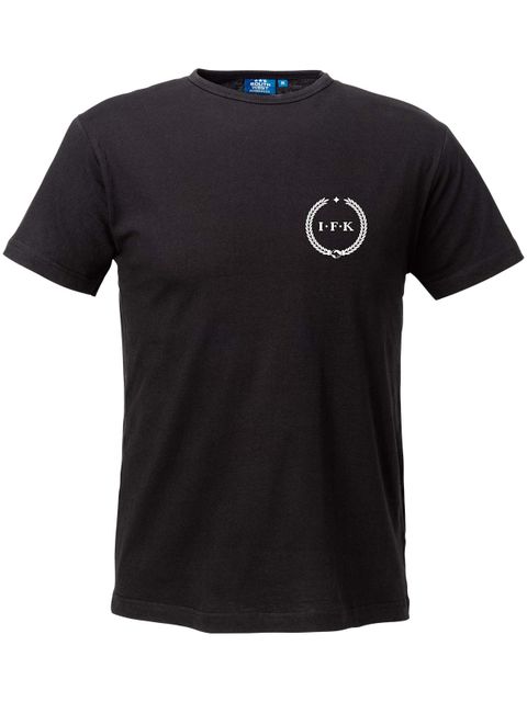 T-shirt Men, Black - Kransen (liten logo)