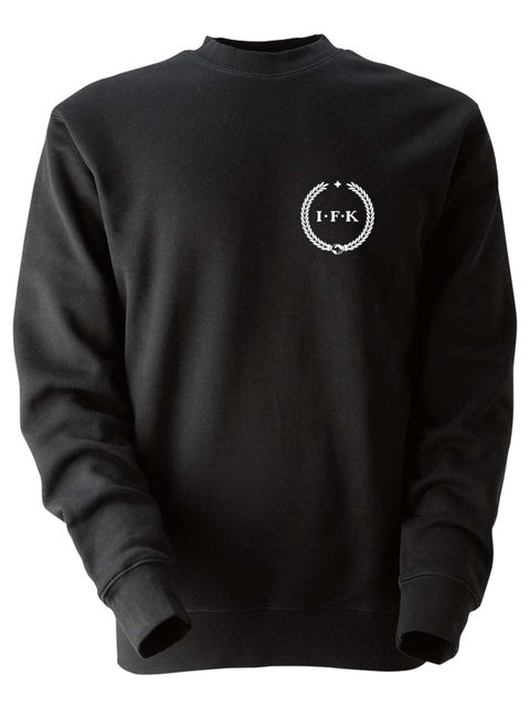 Sweatshirt, Black - Kransen (liten logo)