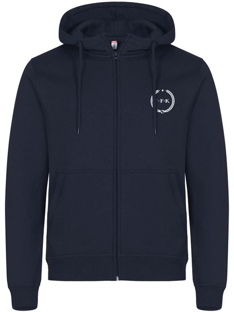 Full Zip Hoodie, Navy - Kransen