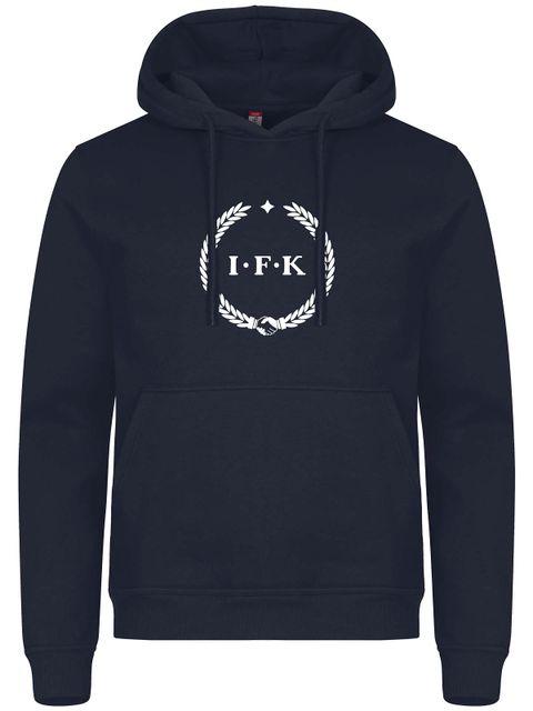 Hoodie, Navy - Kransen (stor logo)