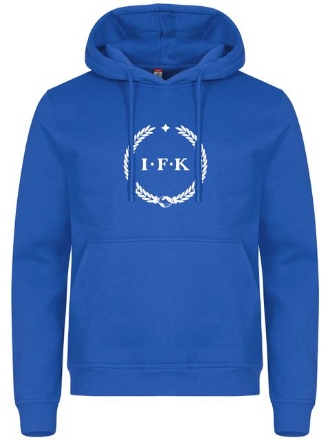 Hoodie, Blue - Kransen (stor logo)