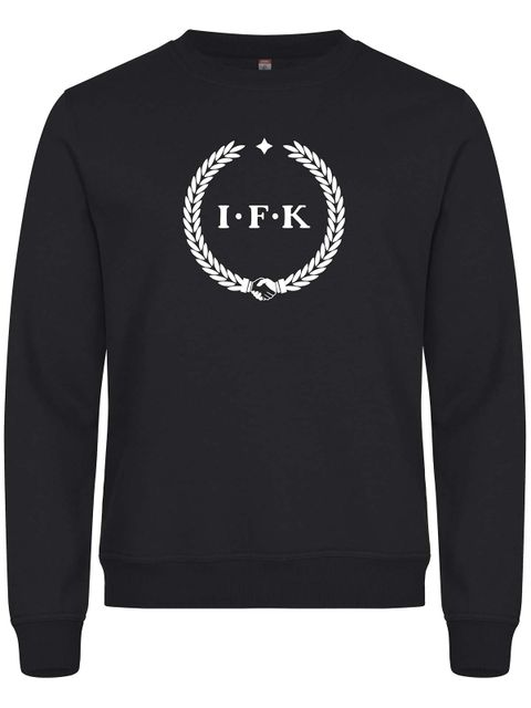 Sweatshirt, Black - Kransen (stor logo)