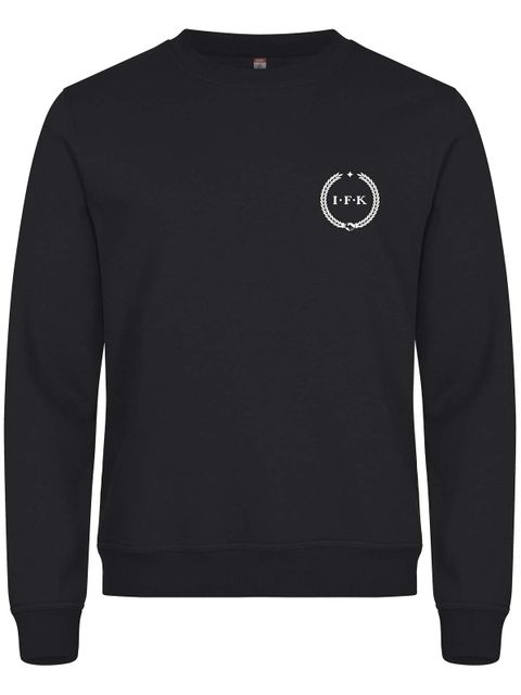 Sweatshirt, Black - Kransen (liten logo)