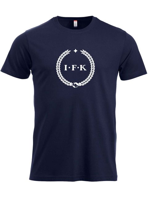 T-shirt, Navy - Kransen (stor logo)