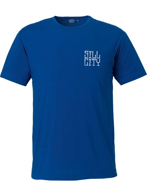 T-shirt Herr, Blå - Sill City Text (liten logo)