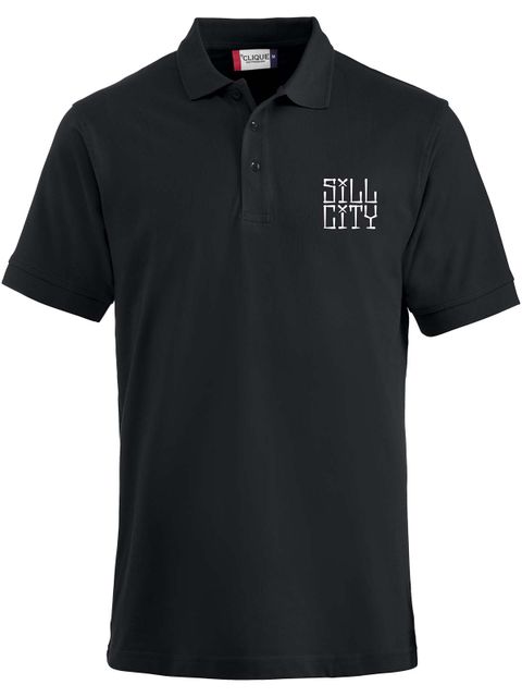 Polo, Black - Sill City Text