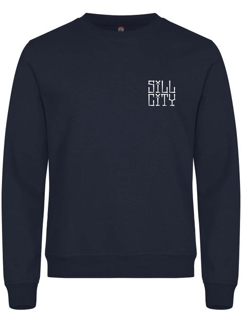 Sweatshirt, Navy - Sill City Text (liten logo)