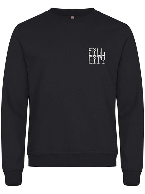 Sweatshirt, Black - Sill City Text (liten logo)
