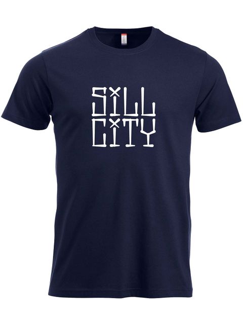 T-shirt, Navy - Sill City Text (stor logo)