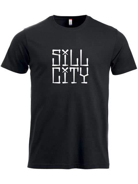 T-shirt, Black - Sill City Text (stor logo)