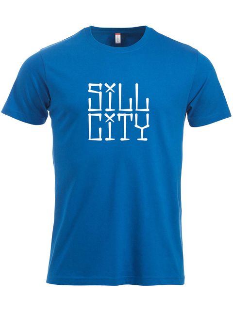 T-shirt, Blue - Sill City Text (stor logo)