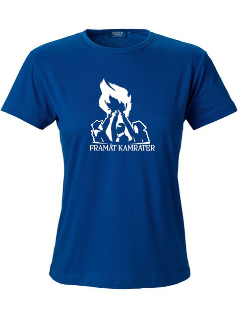 T-shirt Dam, Blå - Framåt (stor logo)