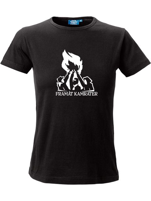 T-shirt Dam, Svart - Framåt (stor logo)