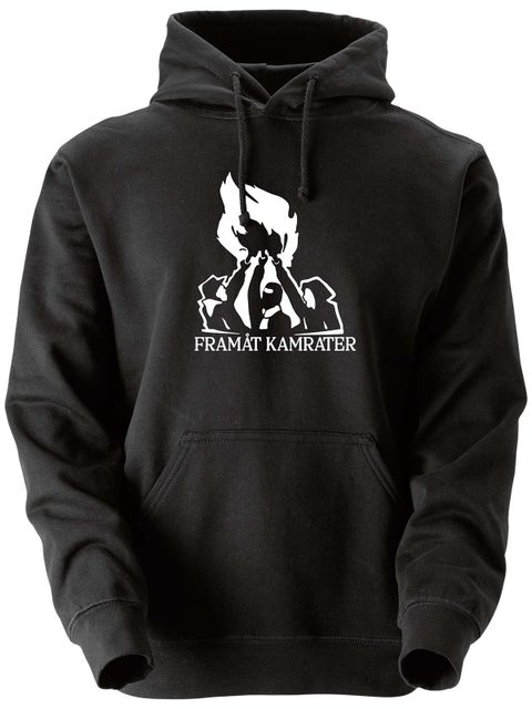 Hoodtröja, Svart - Framåt (stor logo)