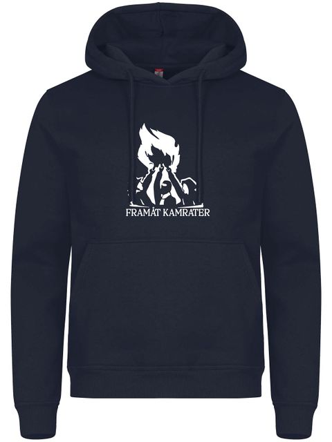 Hoodie, Navy - Framåt Kamrater (stor logo)