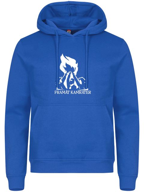 Hoodie, Blue - Framåt Kamrater (stor logo)