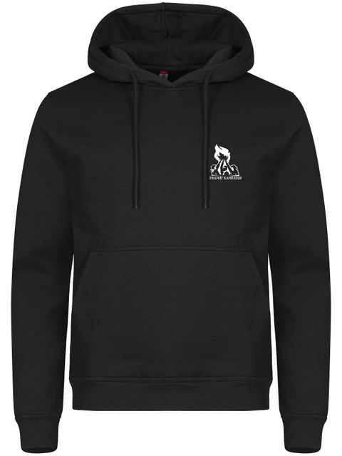 Hoodie, Black - Framåt Kamrater (liten logo)