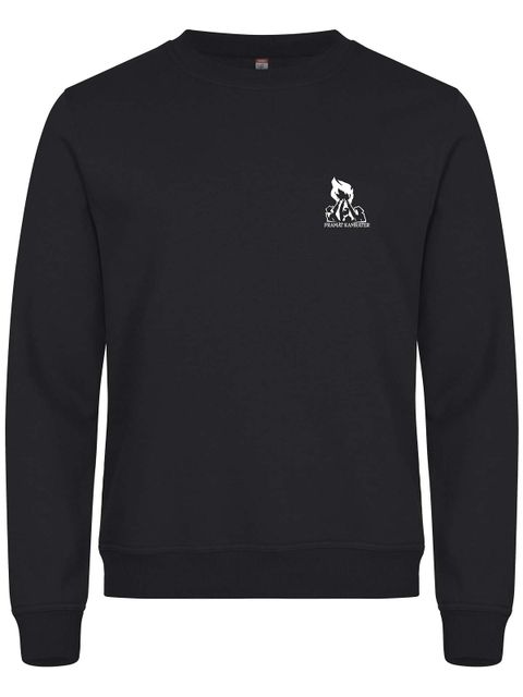 Sweatshirt, Black - Framåt Kamrater (liten logo)