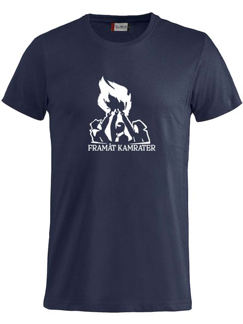 T-shirt Junior, Navy - Framåt Kamrater (stor logo)
