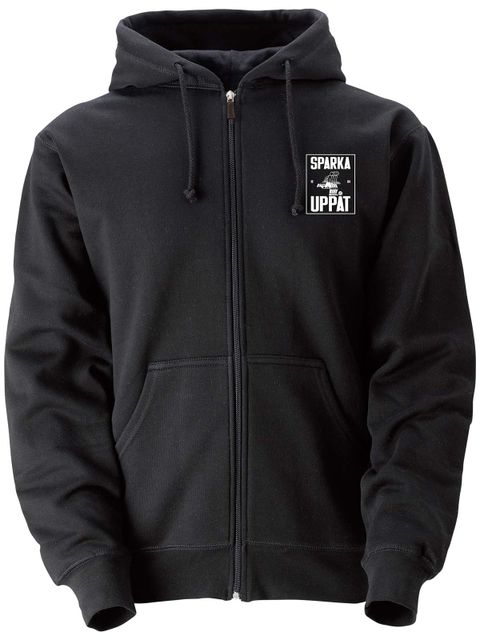 Full Zip Hoodie, Black - Sparka Uppåt