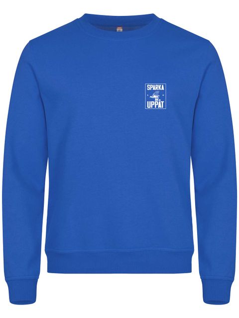 Sweatshirt, Blue - Sparka Uppåt (liten logo)