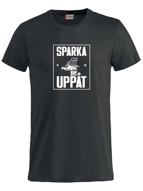 T-shirt Junior, Black - Sparka Uppåt (stor logo)