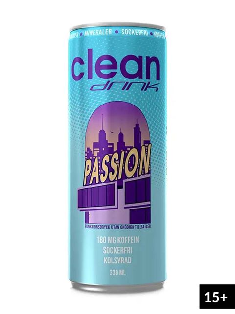 CLEAN Drink - Energy Drink, 33 cl Passion