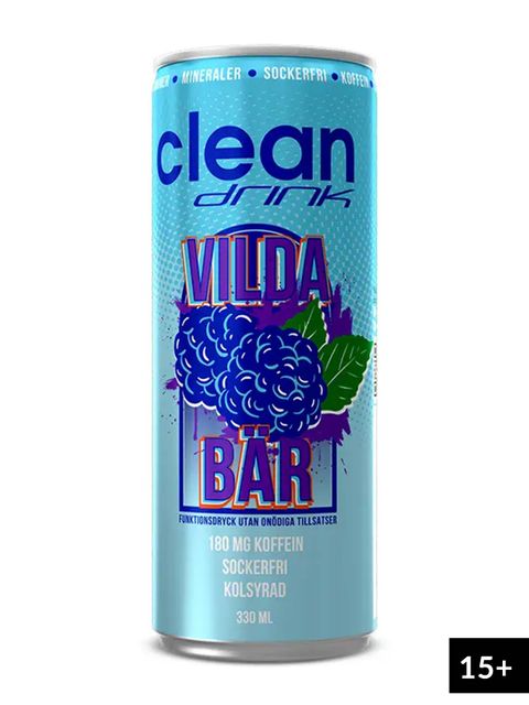 CLEAN Drink - Energy Drink, 33 cl Vilda Bär