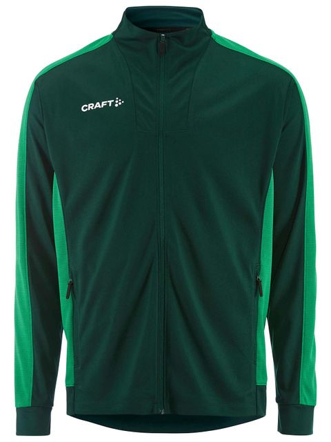 Craft Training Jacket EVOLVE 2.0 Contrast FZ Forest-Team Green