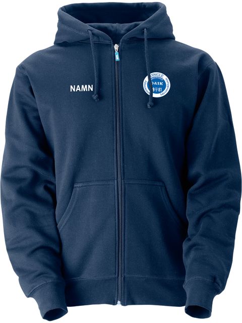 SW Hoodie Parry Zip, Navy - small logo (Dingle AIK)