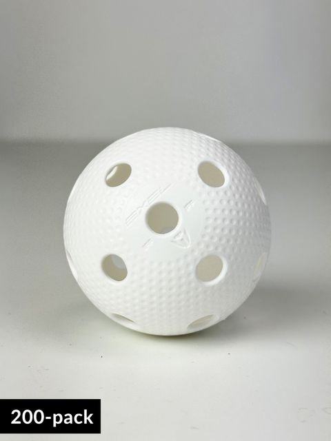 Exel Floorball Ball - Precision F-Liiga (200-pack) White