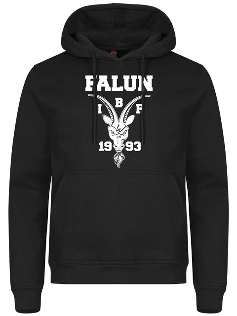 Hoodie - White goat, Black (IBF Falun Supportershop)