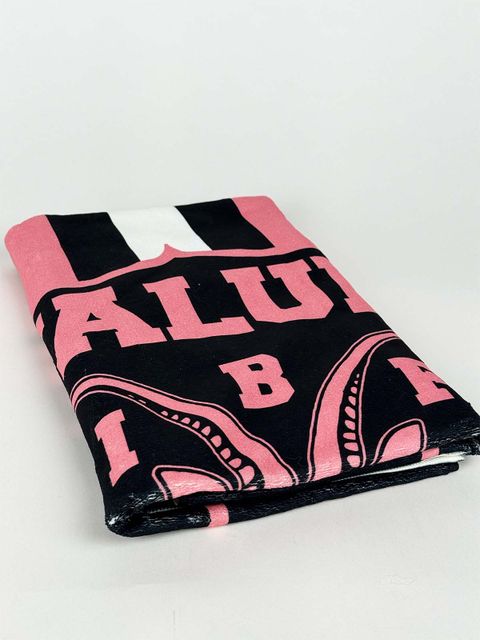 IBF Falun Towel 140x70 cm - Black-Pink