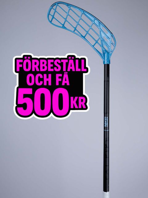 Fat Pipe Innebandyklubba RAW 29 LowKick - SILK Slicks (26/27) Surf Blue-Black