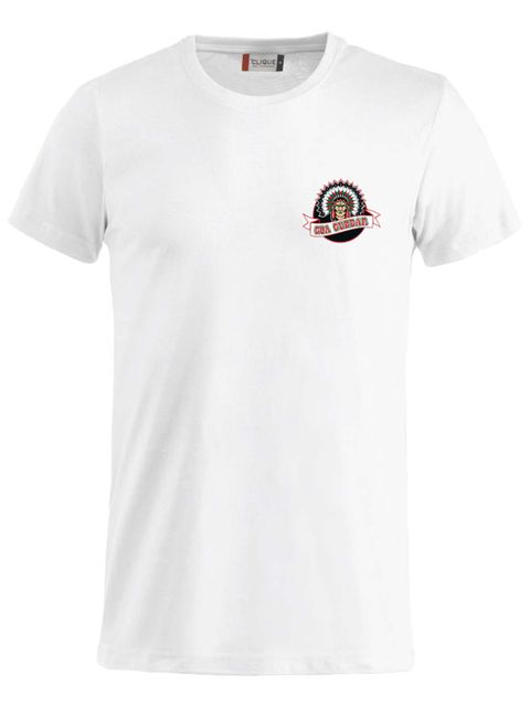 T-shirt Junior - Liten logga, Vit (Goa Gubbar Supportershop)