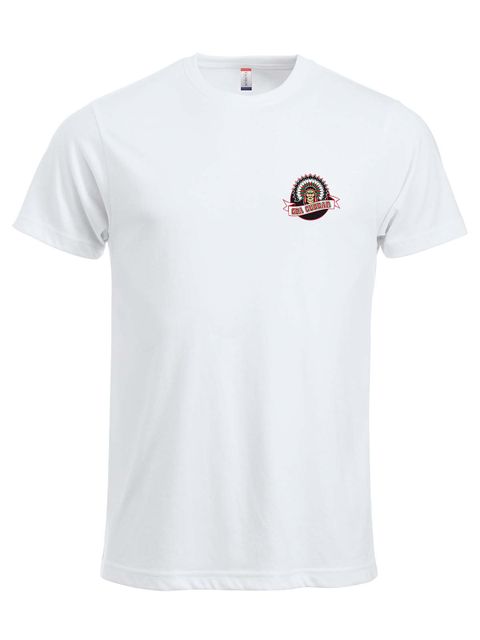 T-shirt - Liten logga, Vit (Goa Gubbar Supportershop)