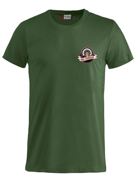 T-shirt Junior - Liten logga, Grön (Goa Gubbar Supportershop)