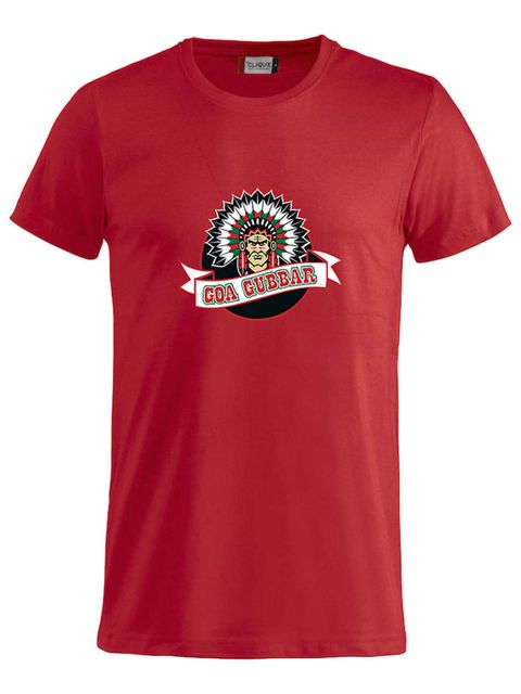T-shirt Junior - Stor logga, Röd (Goa Gubbar Supportershop)